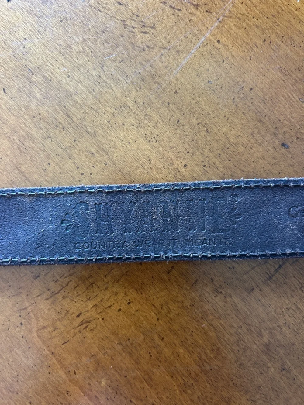 SHYANNE Girls Star Struck Made in India Brown Western Genuine Leather Belt 24”